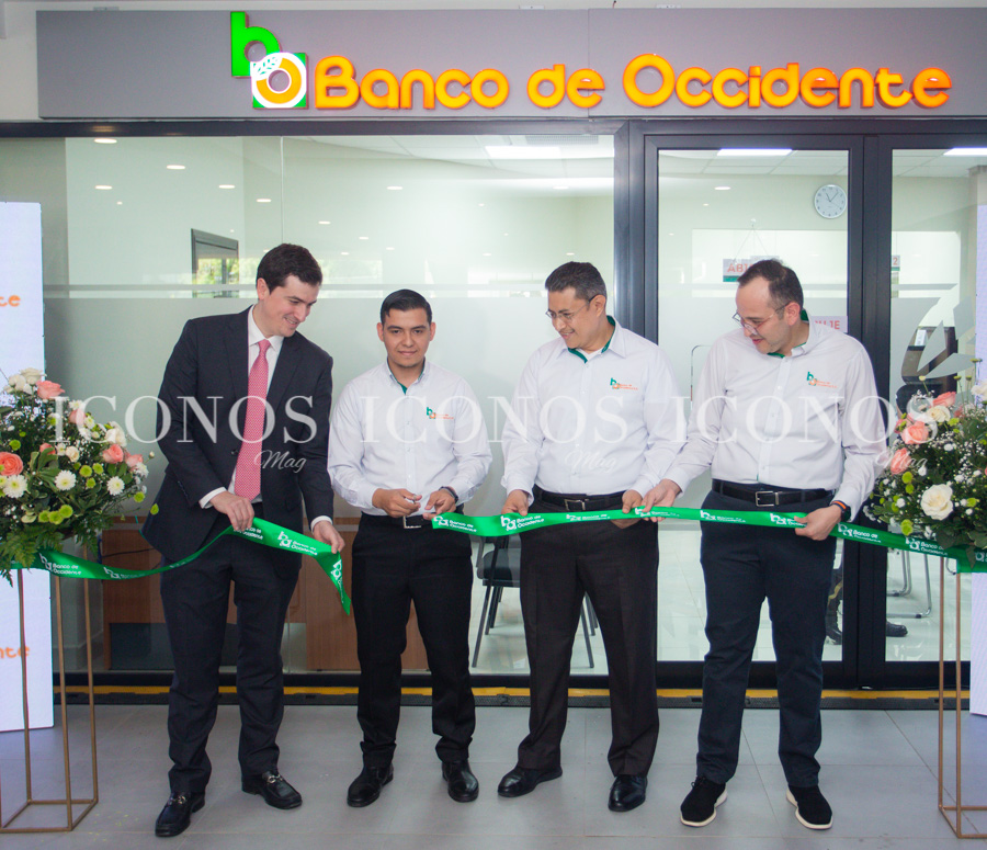 Inauguración sucursal Banco de Occidente en Plaza de Reyes Tegucigalpa