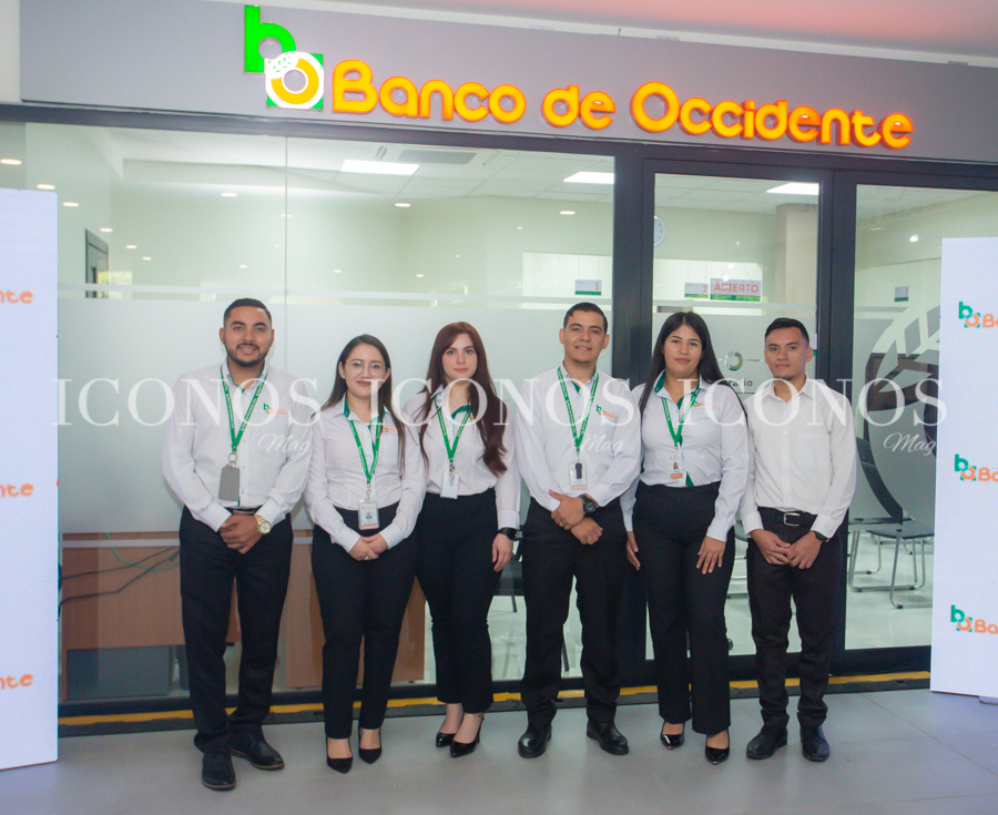 Inauguración sucursal Banco de Occidente en Plaza de Reyes Tegucigalpa