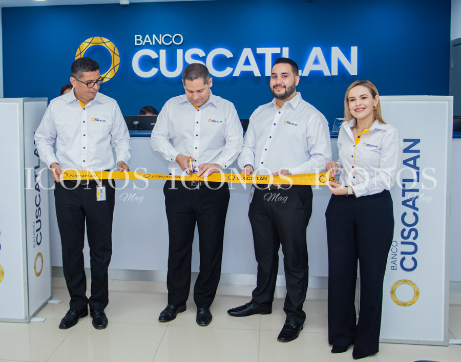 Inauguración agencia Banco Cuscatlán centro Tegucigalpa