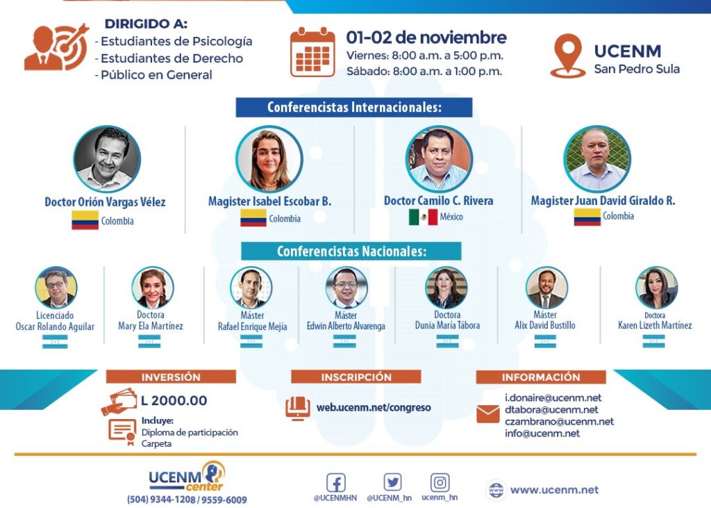 Congreso internacional neuroderecho 2024 by UCENM Honduras