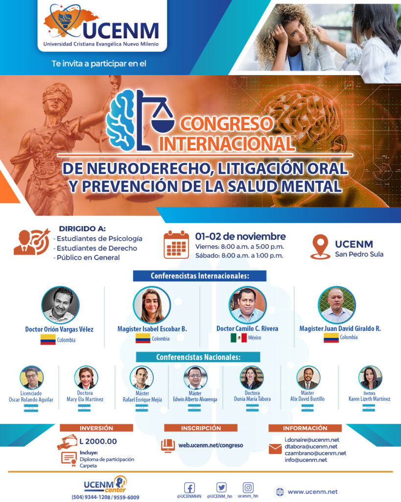 Congreso internacional neuroderecho 2024 by UCENM Honduras