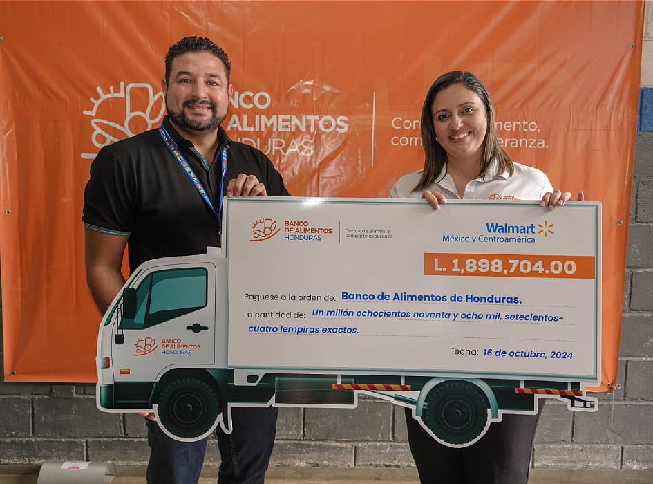 PORTADA Donación Walmart Banco de Alimentos Honduras
