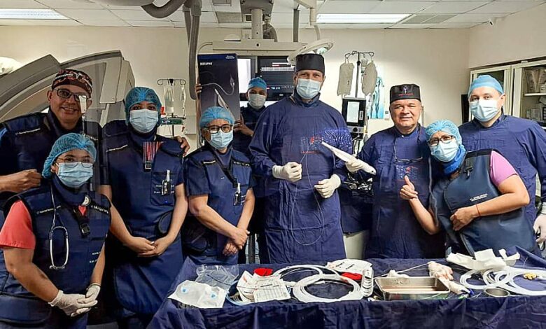 Hospital del Valle primer aterectomia exitosa