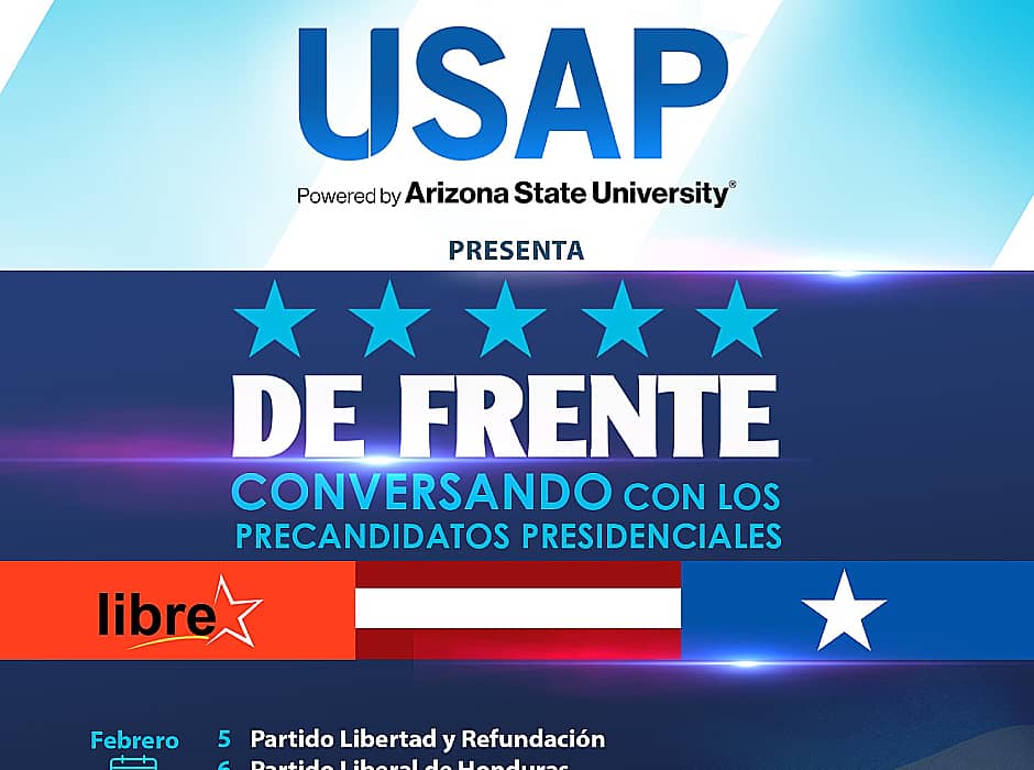 PORTADA Conversación precandidatos presidenciales 2025 by USAP Honduras