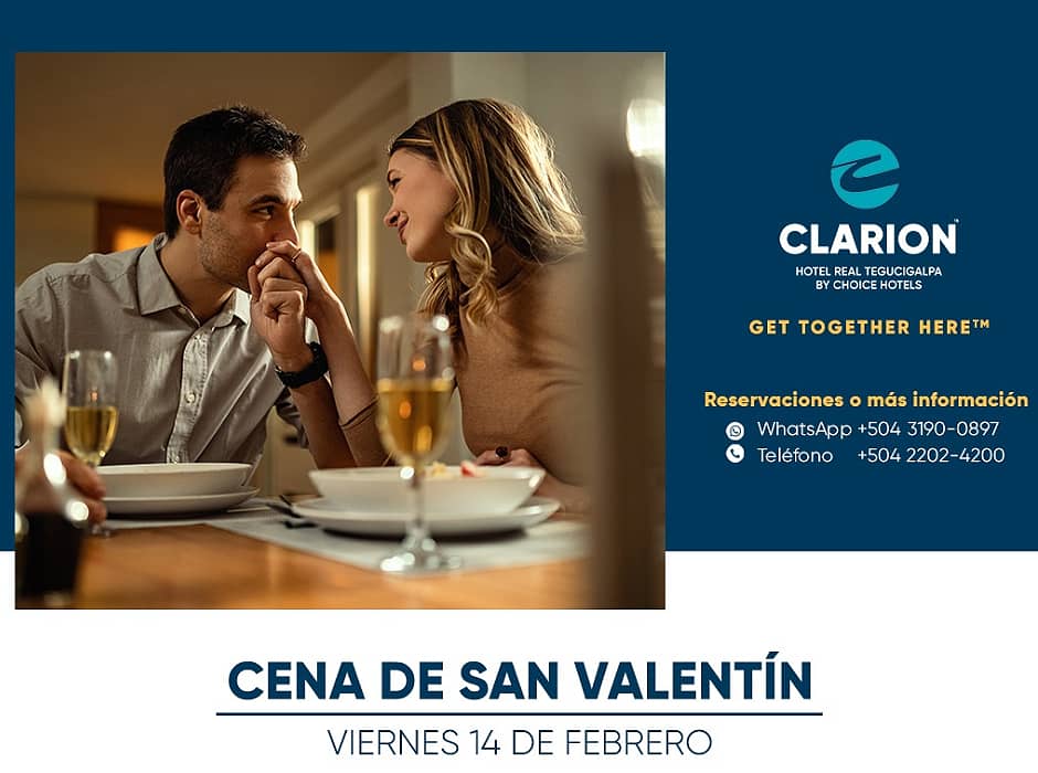 PORTADA Día de San Valentín 2025 by hotel Clarion Tegucigalpa