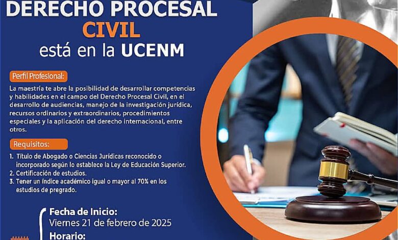 PORTADA Maestría en derecho procesal civil 2025 by UCENM Honduras
