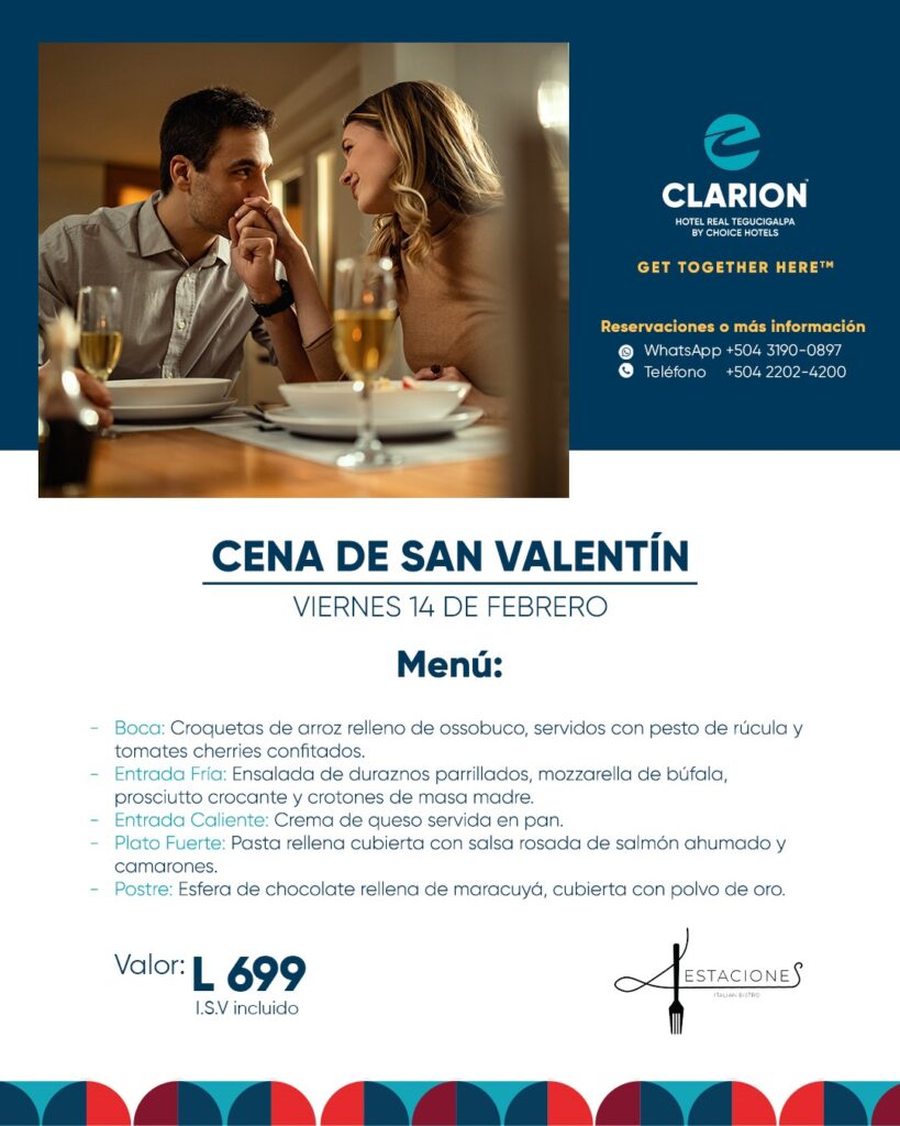 Día de San Valentín 2025 by hotel Clarion Tegucigalpa