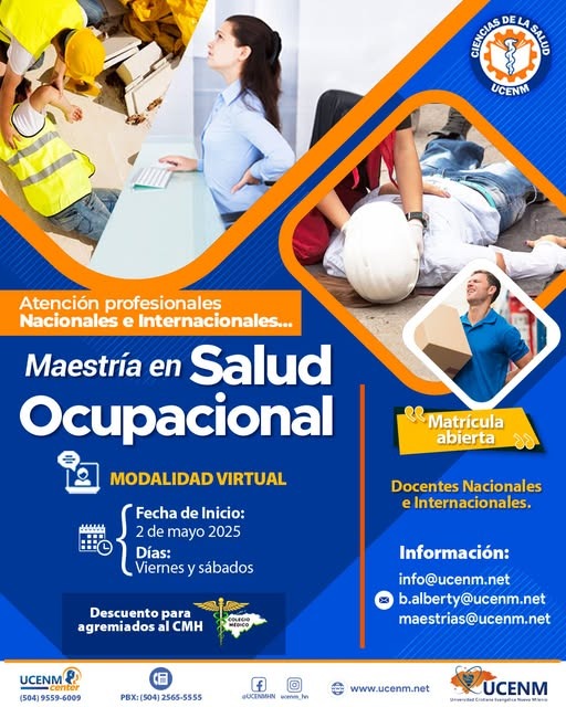Maestría salud ocupacional 2025 UCENM Honduras