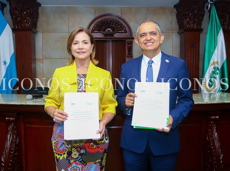 PORTADA Firma convenio UTH Honduras y fundación Zamora Terán 2025