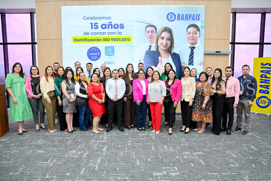 celebracion 15 anos certificacion iso 9001 2015 banpais honduras