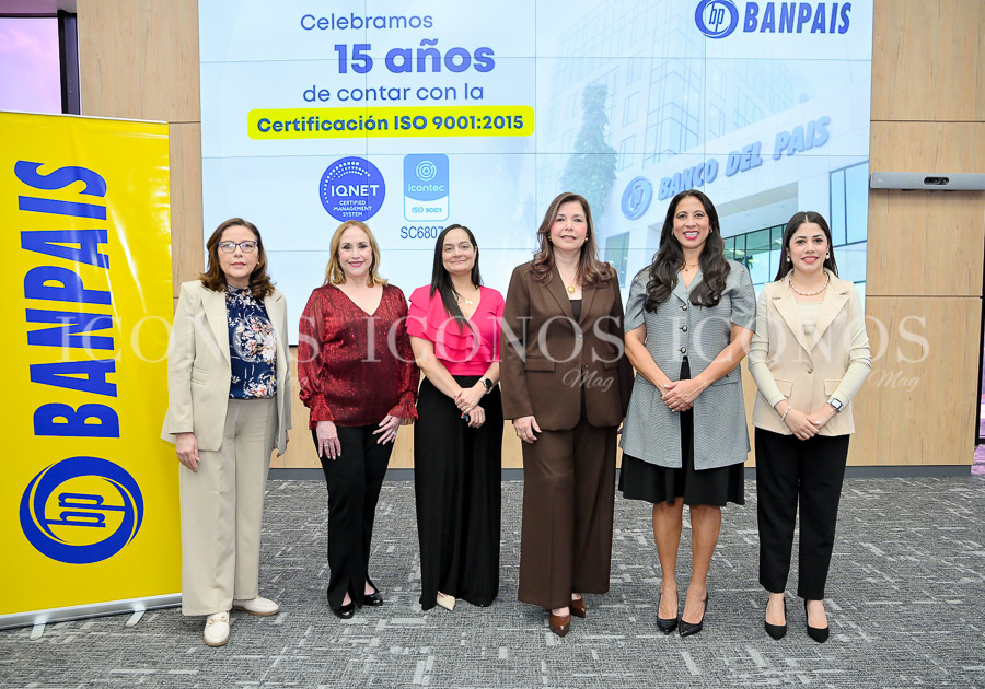 celebracion 15 anos certificacion iso 9001 2015 banpais honduras