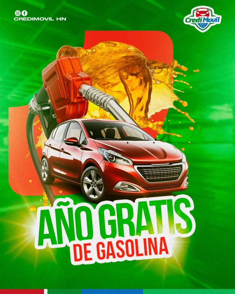 ano gratis de combustible 2025 credimovil honduras
