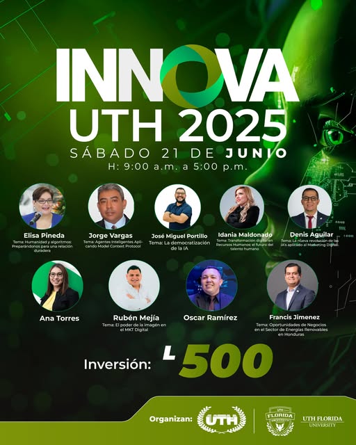 Expositores congreso Innova 2025 UTH Honduras