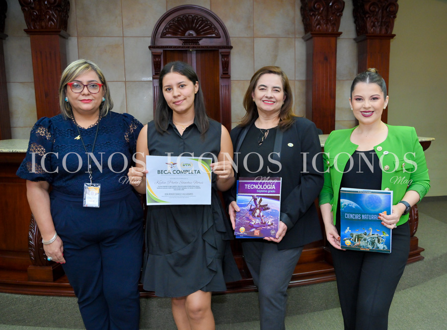Entrega beca Keylin Sánchez 2025 by UTH Honduras y Centro Politécnico