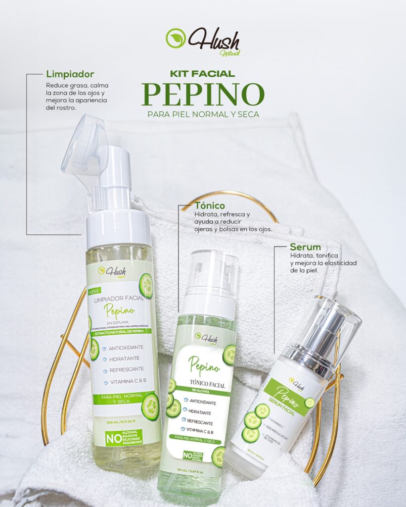Rutinas para el cuidado facial Hush Natural