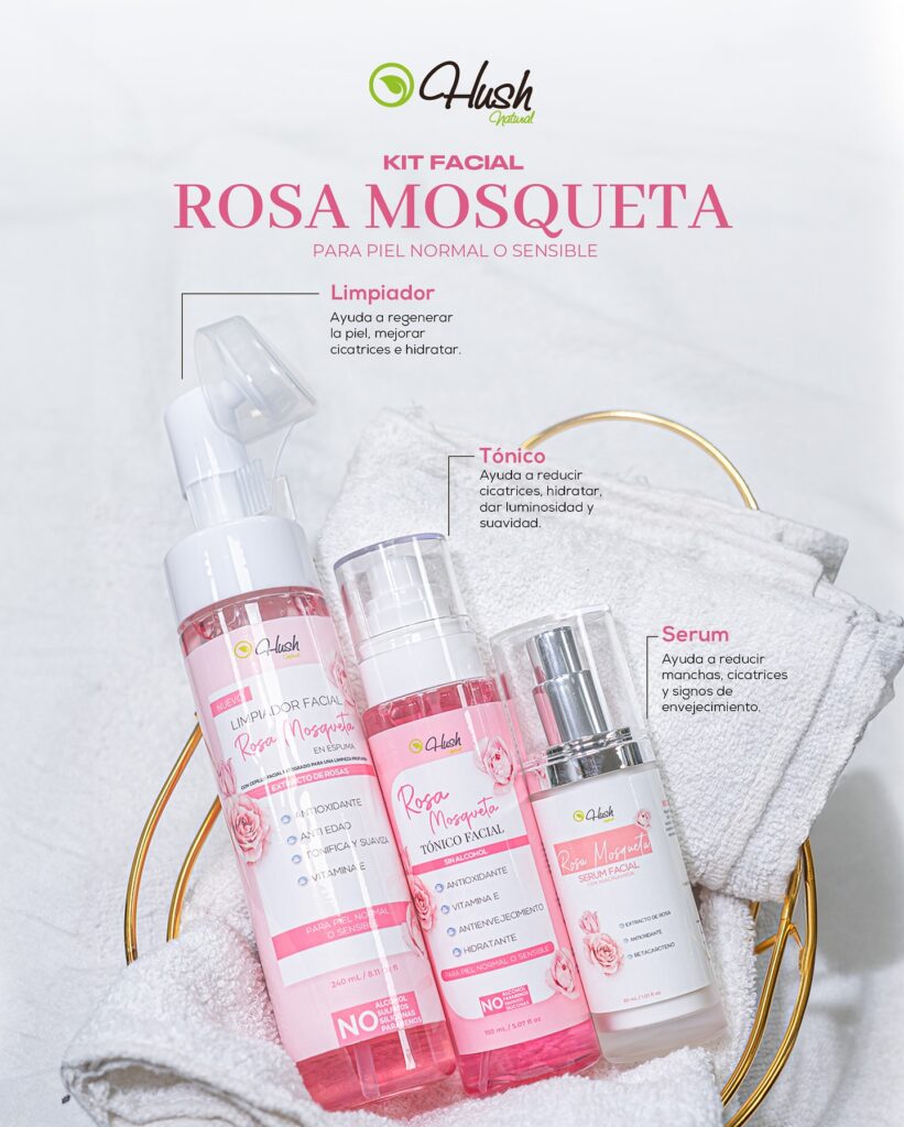 Rutinas para el cuidado facial Hush Natural