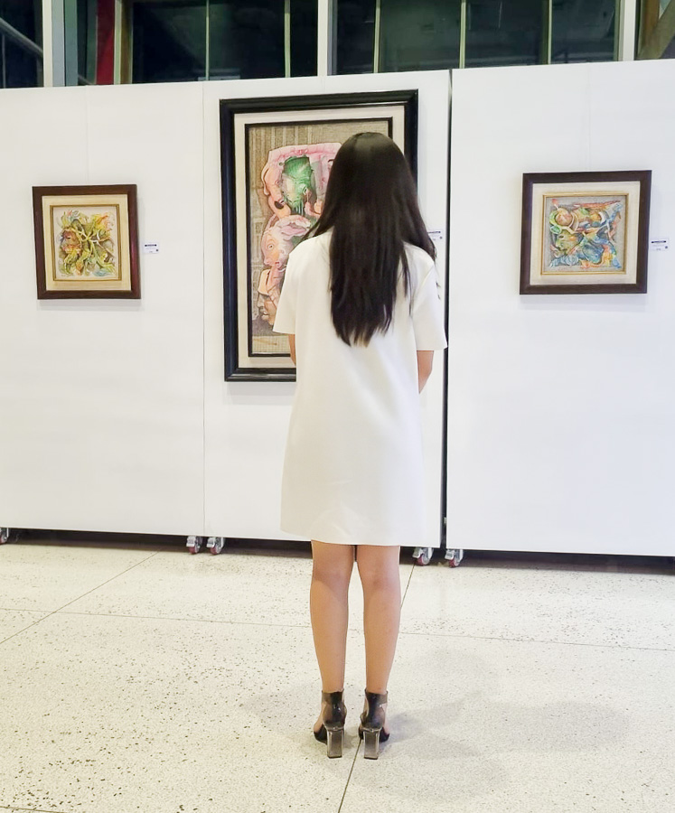 Presentación galería de arte César Rendón banco Atlántida