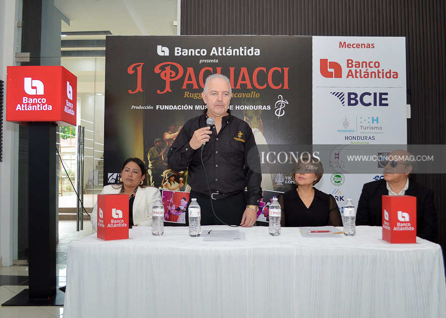 conferencia de prensa opera i pagliacci banco atlantida honduras