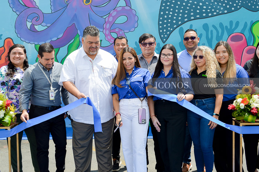 inauguracion mural roatan marine park supermercados colonial