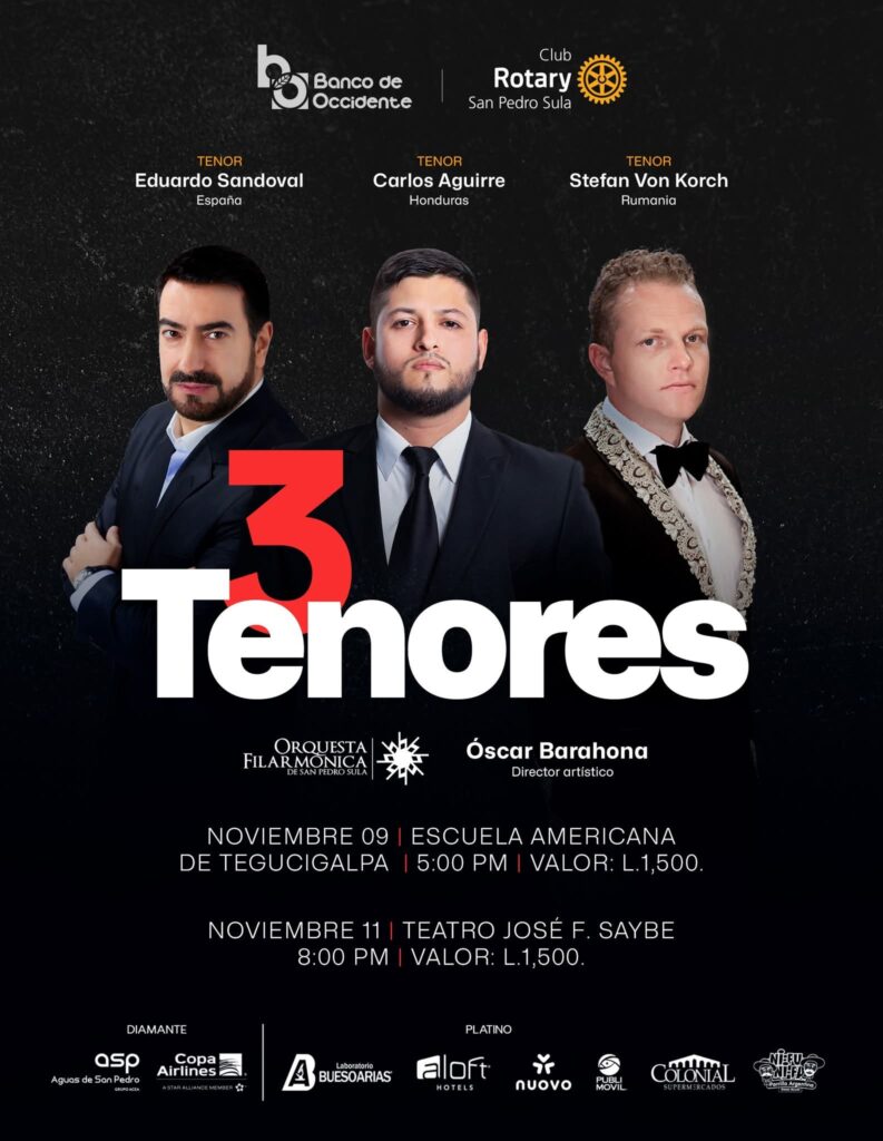 Concierto Tenores Banco de Occidente Honduras