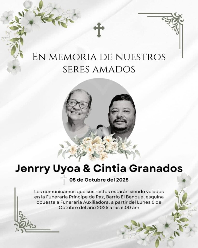 Cintia Etelinda Granados Paz y Jenrry Doney Uyoa Velásquez