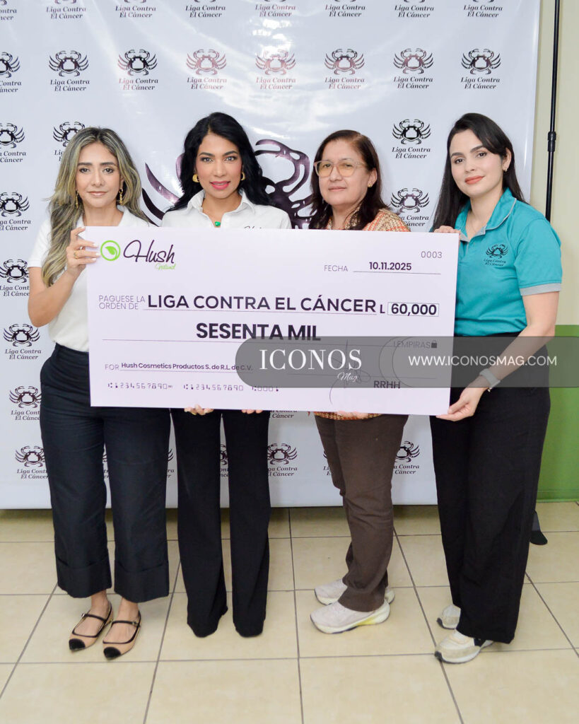 donativo liga contra el cancer hush natural honduras