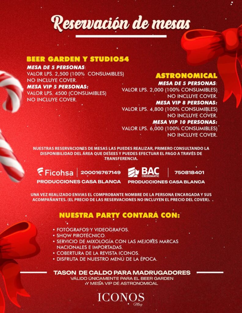 Felices fiestas Casa Blanca Disco Honduras