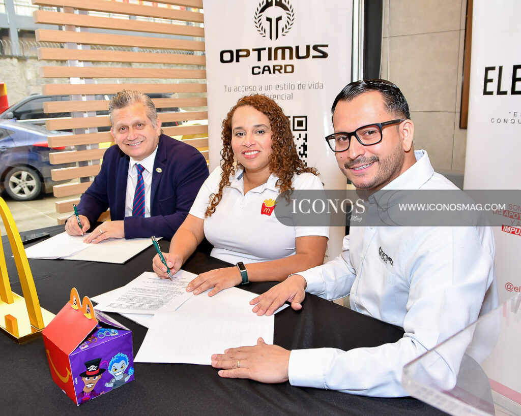 alianza estrategica de optimus card uth y mcdonalds honduras