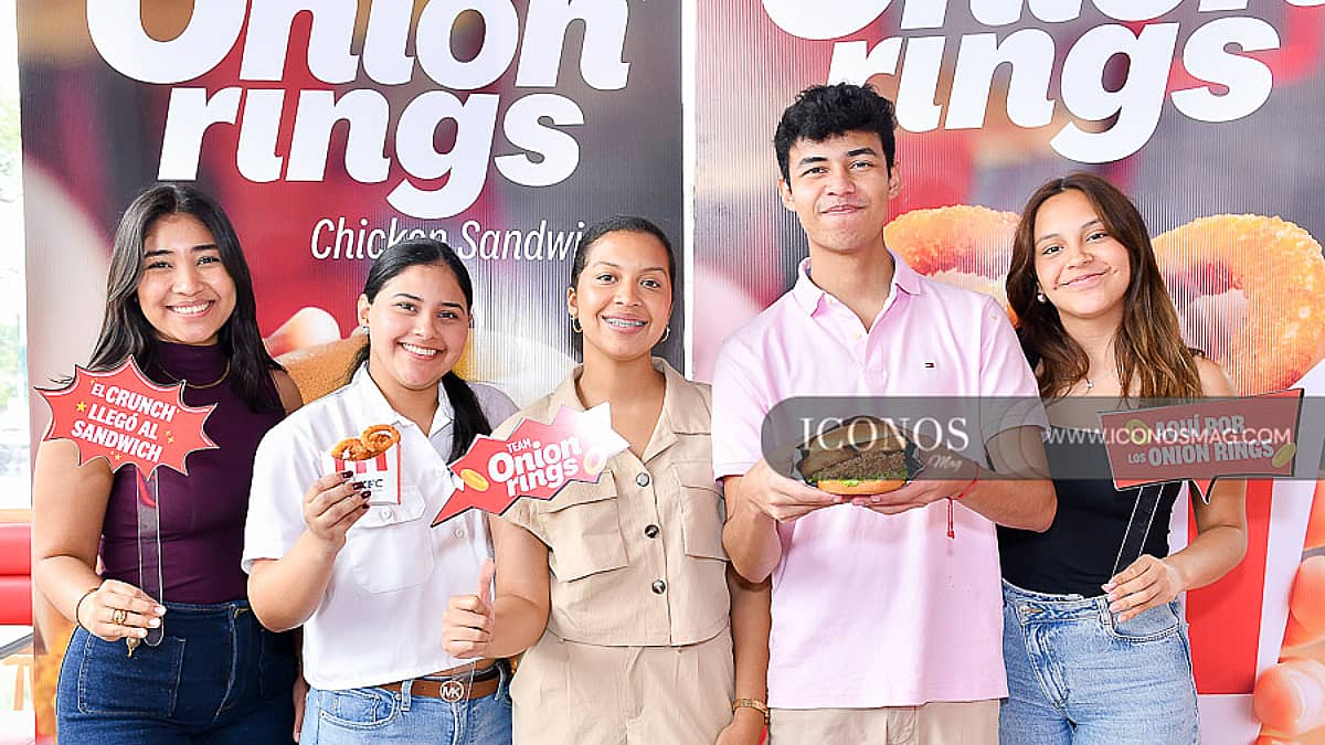 La presentación de los <em>Onion Rings y Kentucky Chicken Sándwich</em> 2026 <em>by KFC </em>Honduras