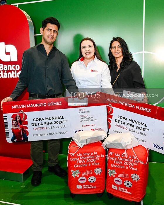 PORTADA Ganadores promocion Saca tu lado fan Banco Atlantida Honduras