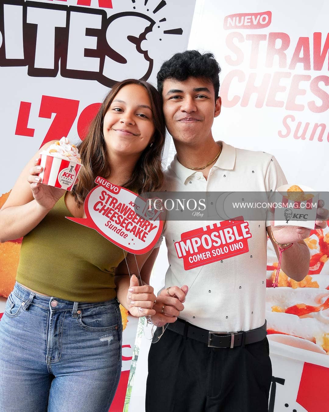 PORTADA Papa Bites y Strawberry Cheesecake Sundae KFC Honduras