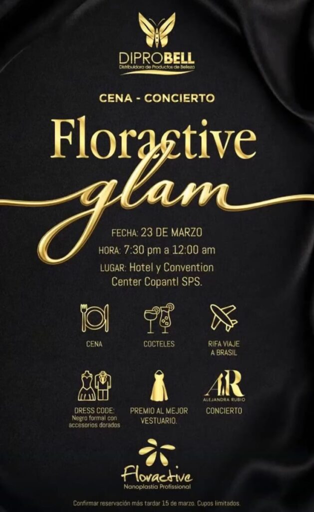 Concierto floractive glam 2026 Dripobell Honduras