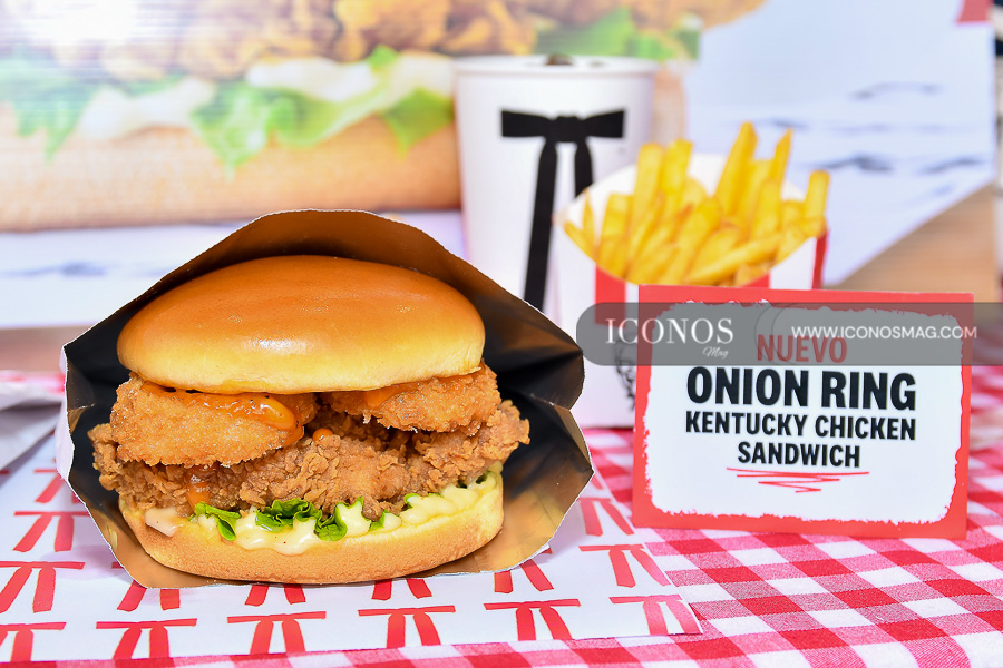 onion rings kentucky chicken sandwich kfc honduras