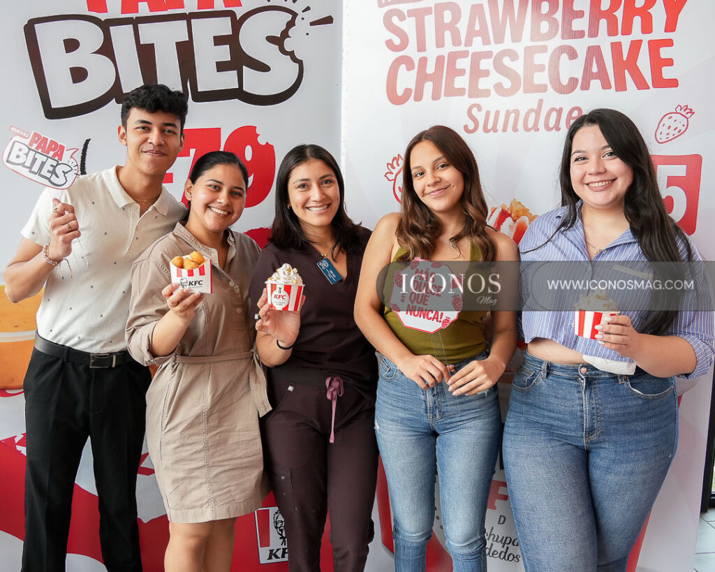 papa bites y strawberry sundae kfc honduras