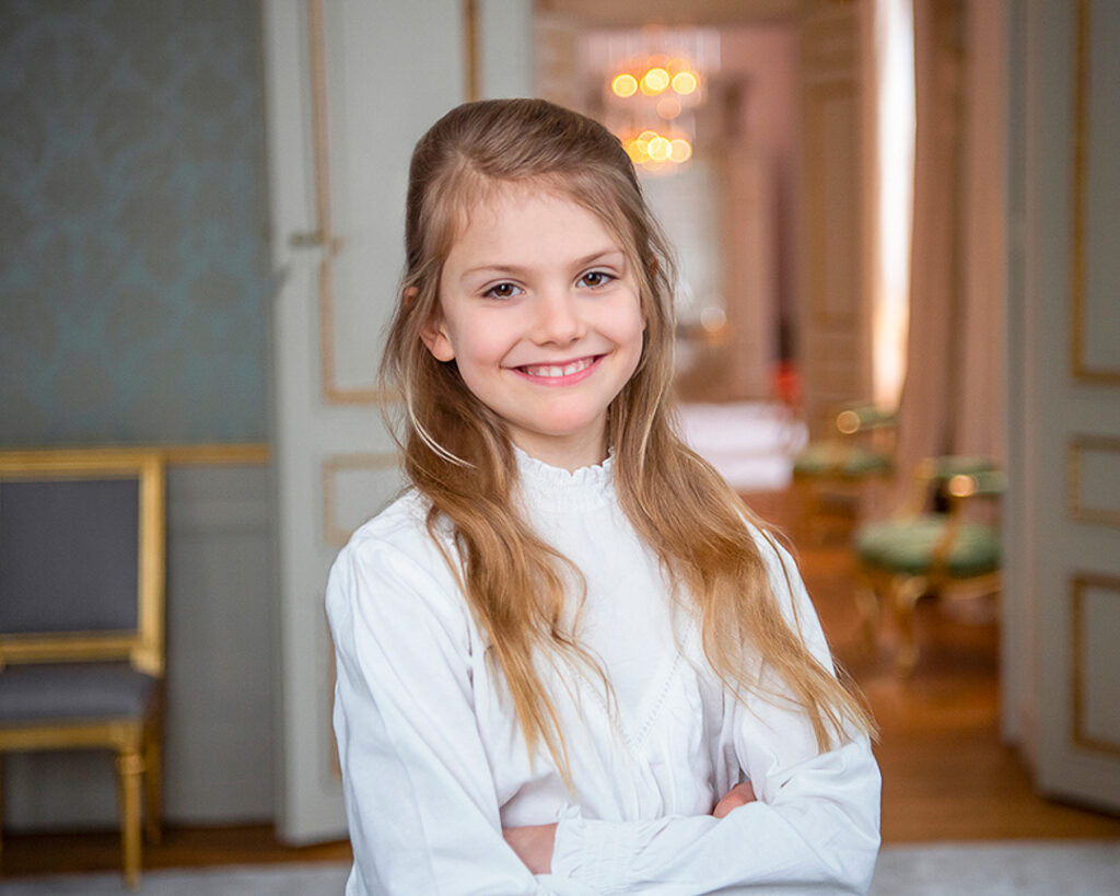 HKH Prinsessan Estelle fotograferad p Haga slott infr sin rsdag den februari