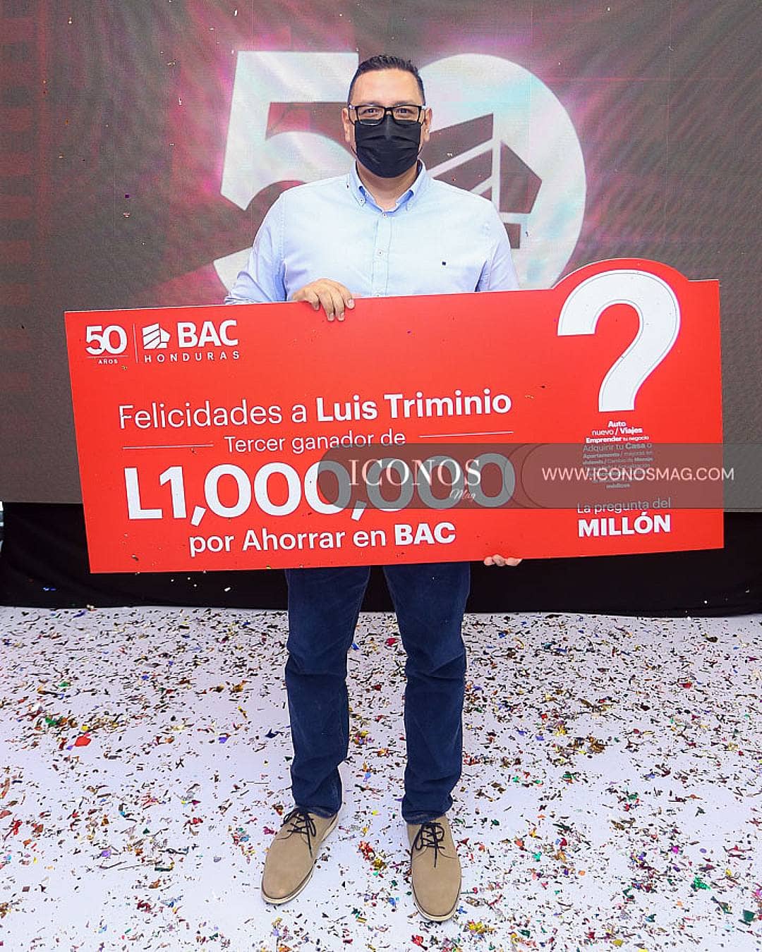 PORTADA entrega premio promocion la pregunta del millon bac honduras