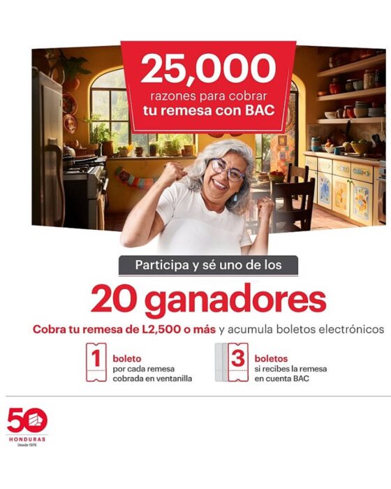 PORTADA promocion mil razones bac honduras