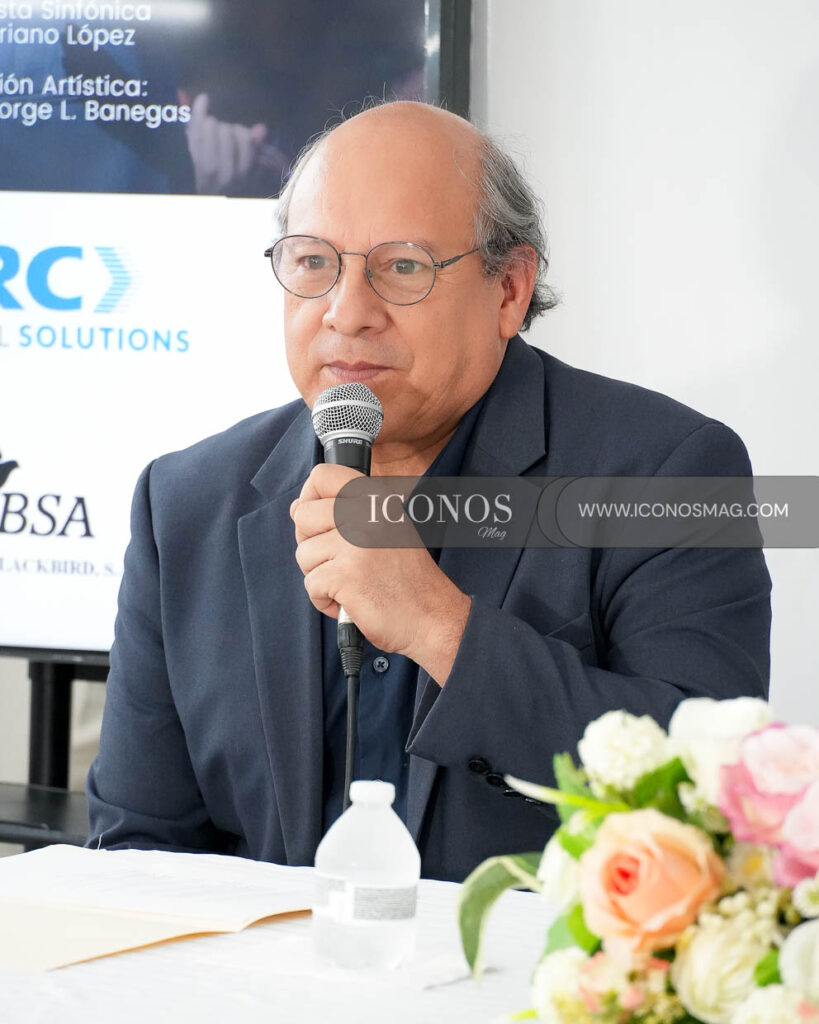 conferencia prensa concierto dennis orellana escuela victoriano lopez