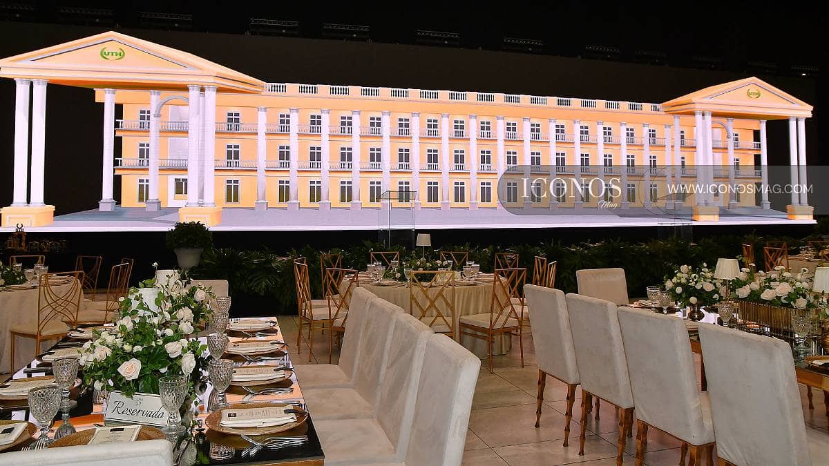 La decoración de la cena de gala del 40 aniversario de <em>UTH</em> Honduras