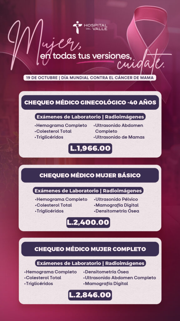 Mujer en todas tus versiones cuidate Hospital del Valle Honduras
