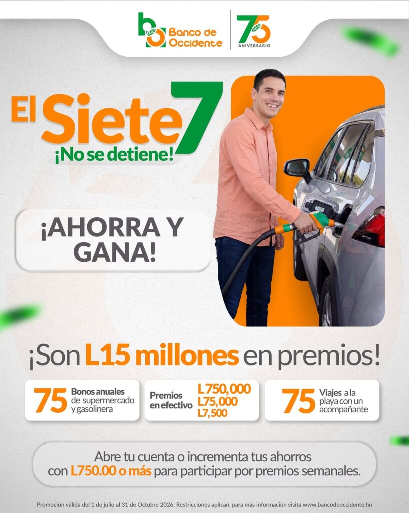 El 7 no se detiene Banco de Occidente Honduras