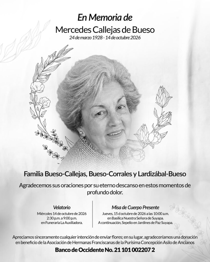 fallece mercedes callejas bonilla de bueso
