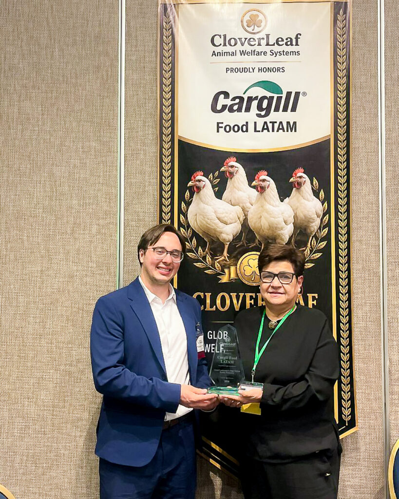 reconocimiento cargill by clover leaf animal welfare systems